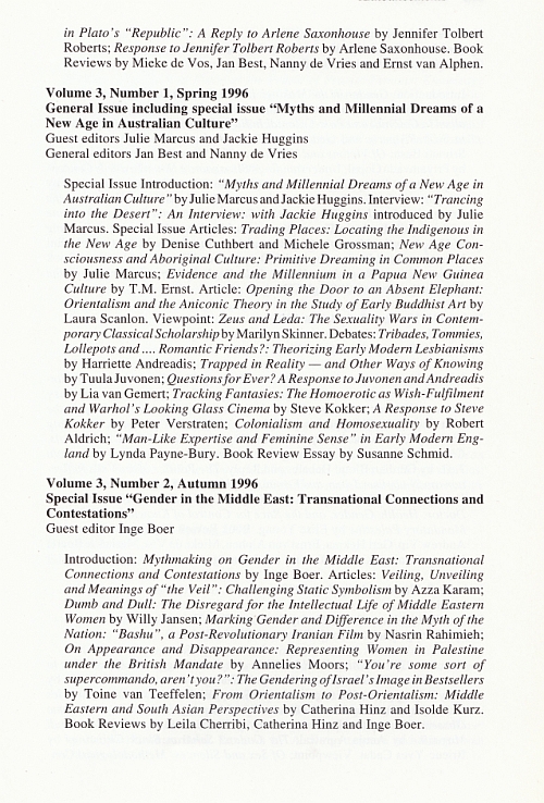 Back Issues Thamyris Vol.7, No. 1/2 - 2000, 2e pagina